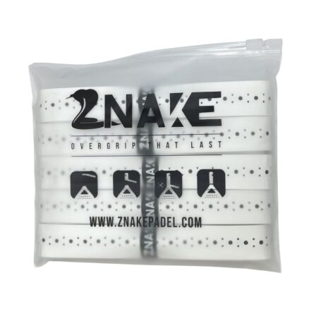 Znake Viper Padel Sticky Overgrip 5-Pack White