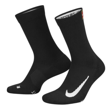 Nike Court Multiplier Cushioned Crew Socks 2-Pack Black
