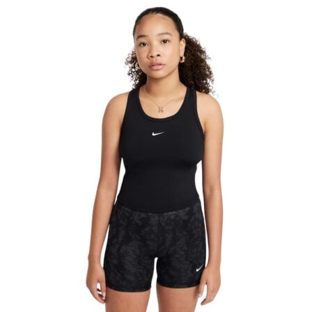 Nike One Fitted Girls Dri-FIT Tank Top Black