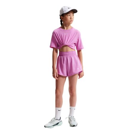 Nike One Girls Dri-FIT 7.5cm 2-in-1 Shorts Magenta
