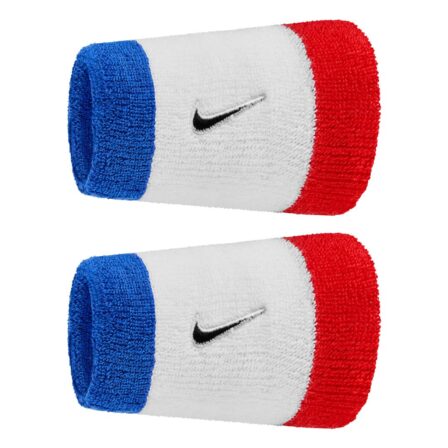 Nike Swoosh Classic Doublewide Wristbands 2-Pack Habanero Red/Black
