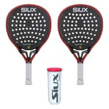 Siux Padel Set (2 x Siux Electra Pro 2026 Fire Red + Siux Neo 3 Stück)
